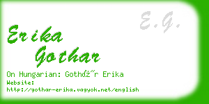 erika gothar business card